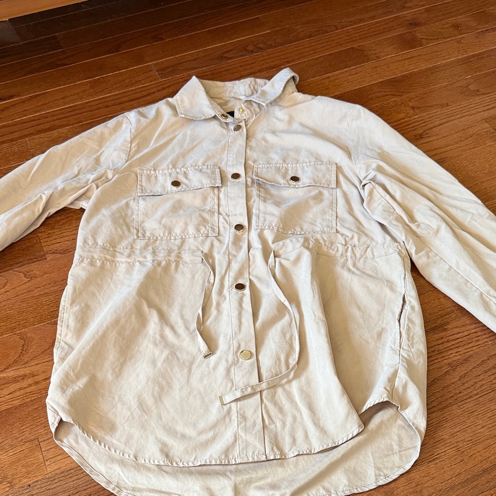 Women's Cream Utility Jacket